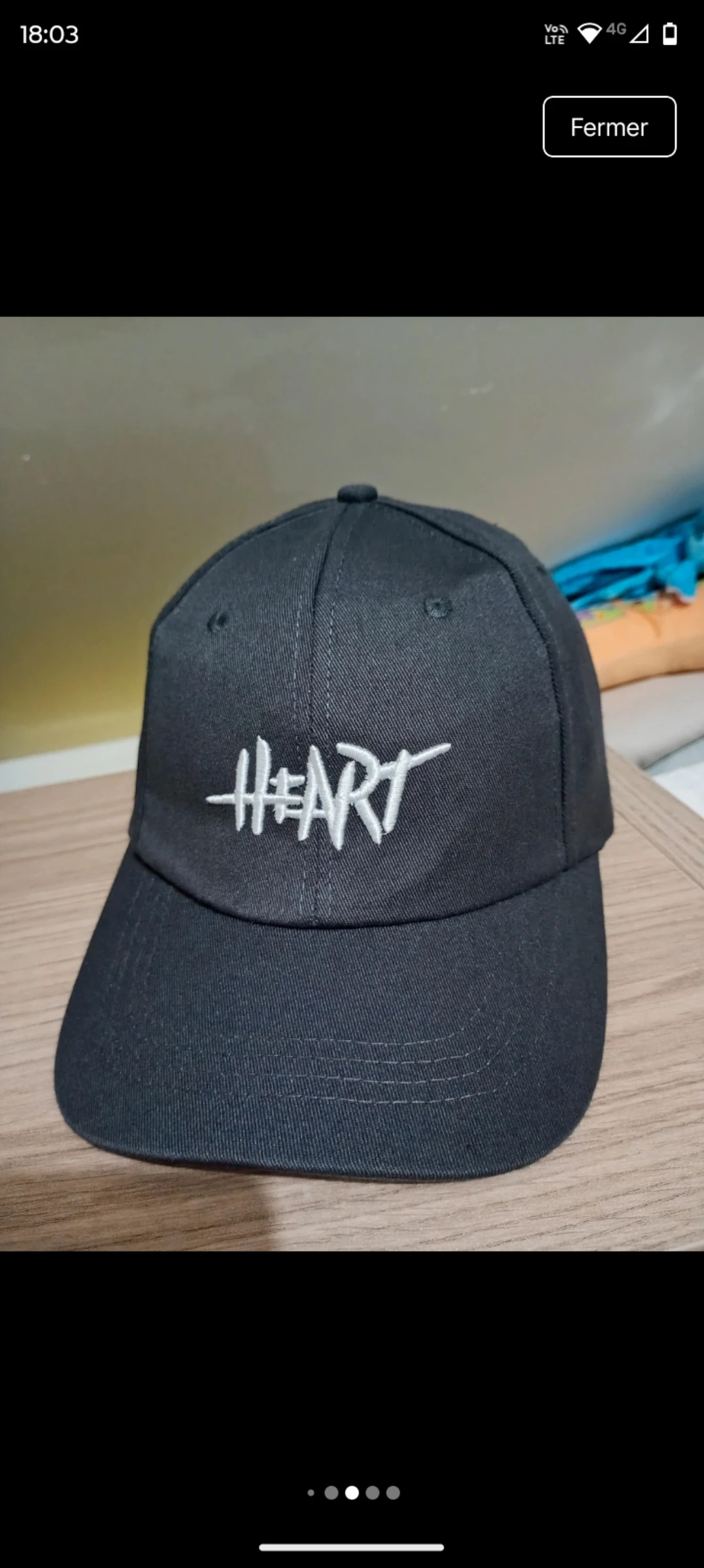 Grey adjustable vintage style cap – photo 3